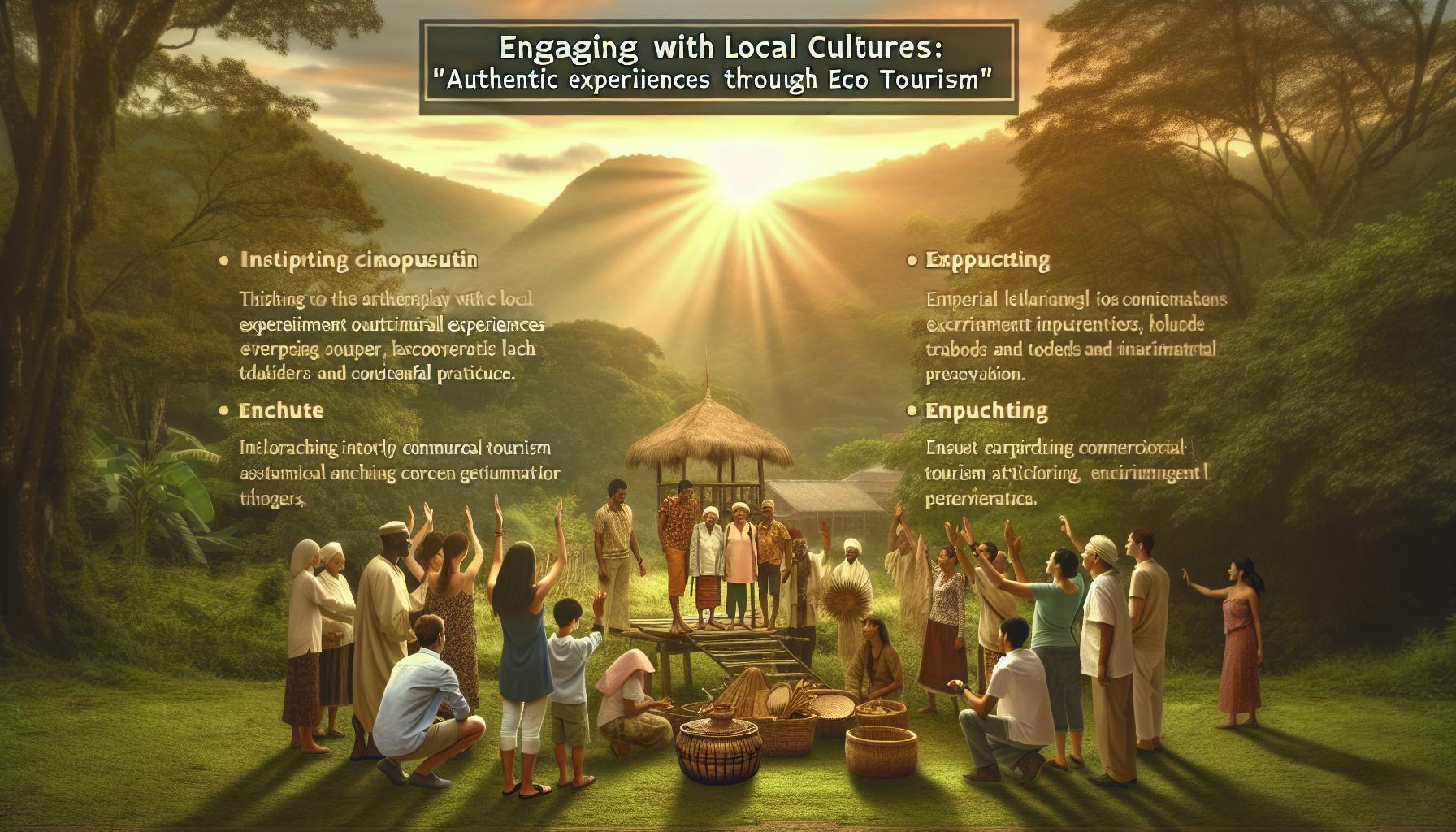 Engaging with local Cultures: authentic Experiences Through Eco Tourism