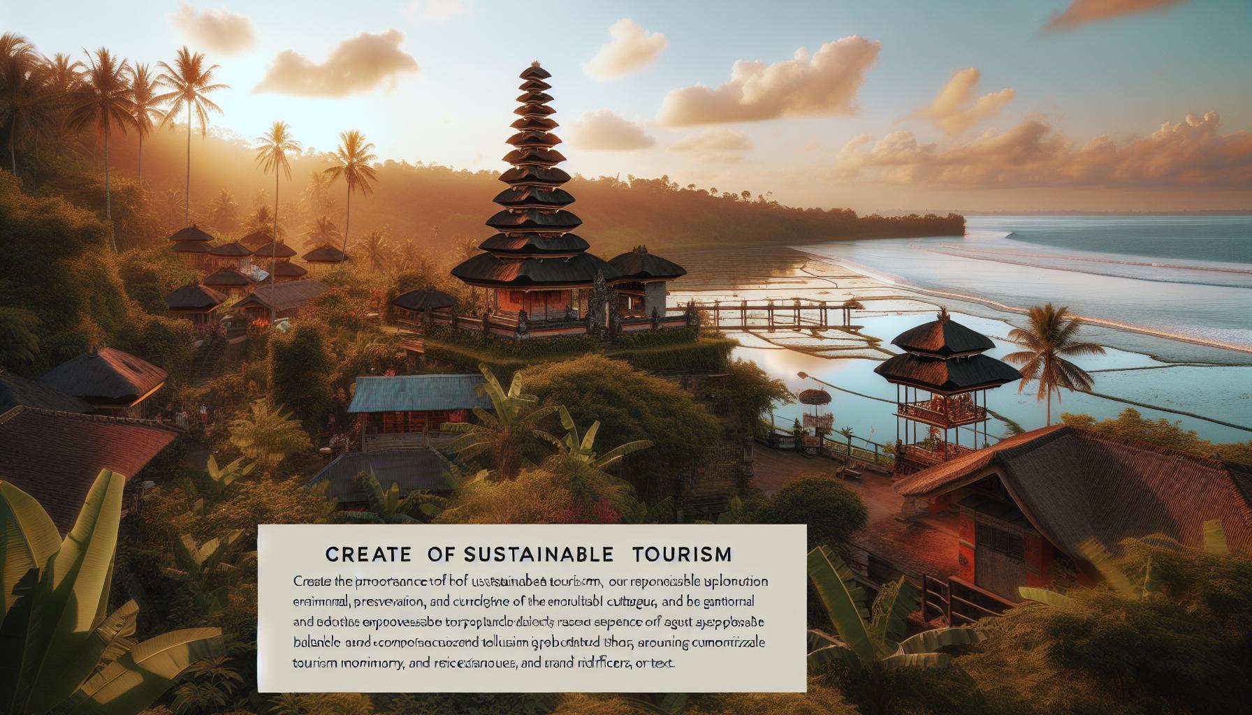 The Importance of Sustainable Tourism in bali