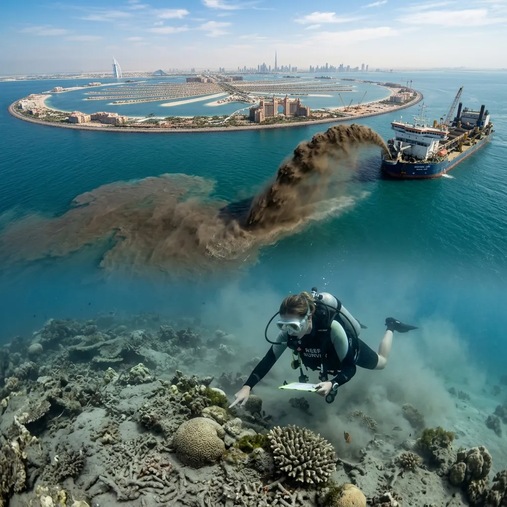 Negative Environmental Impacts of Tourism in Dubai & Solutions for Sustainability 2 Marine ecosystems degradation around Palm Islands in Dubai