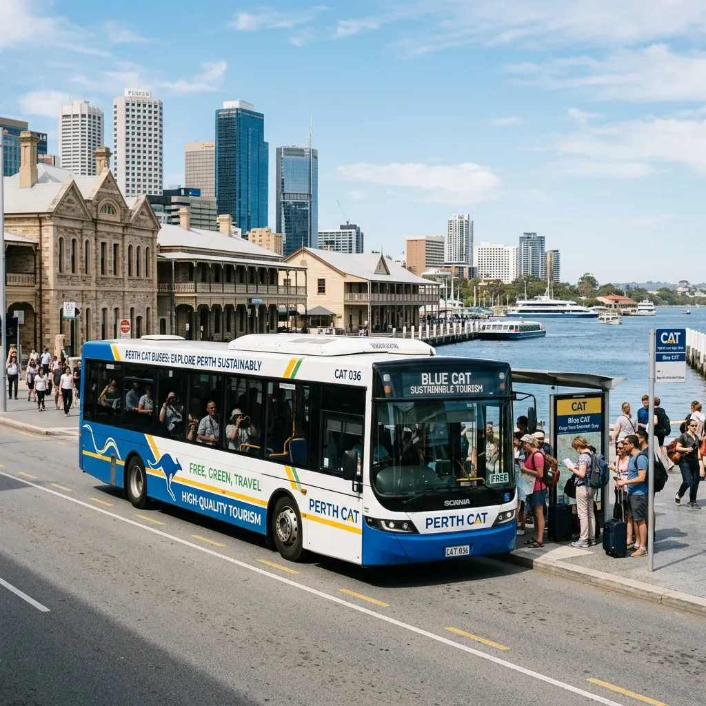 Sustainable Tourism in Perth: Green Travel Tips for Western Australia 1 Perth CAT Buses offering sustainable transport tourism